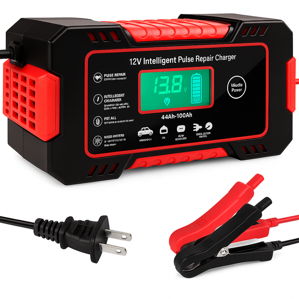 Cargador de batería automotriz compacto Bivolt
