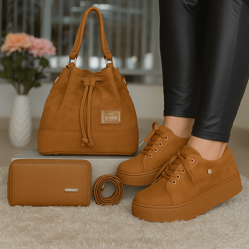 Línea Rubí  (COMPRA 1 ZAPATILLA Y LLÉVATE UN BOLSO + CARTERA GRATIS)