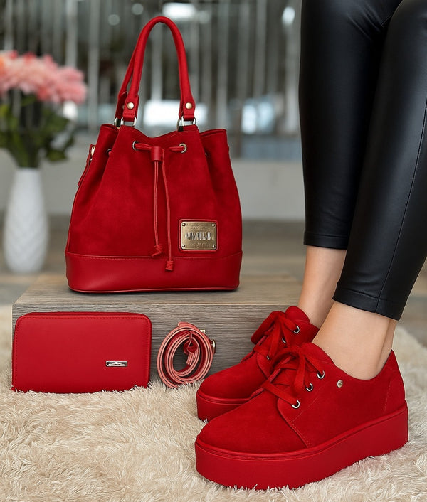 Línea Rubí  (COMPRA 1 ZAPATILLA Y LLÉVATE UN BOLSO + CARTERA GRATIS)
